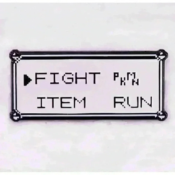 Pokémon Gameboy Battle Menu Nostalgic Retro Enamel Pin - Picture 2 of 4